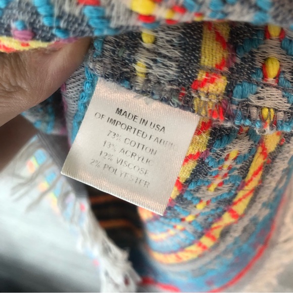 Drew Chambray Neon Embroidered Top - Picture 2 of 6